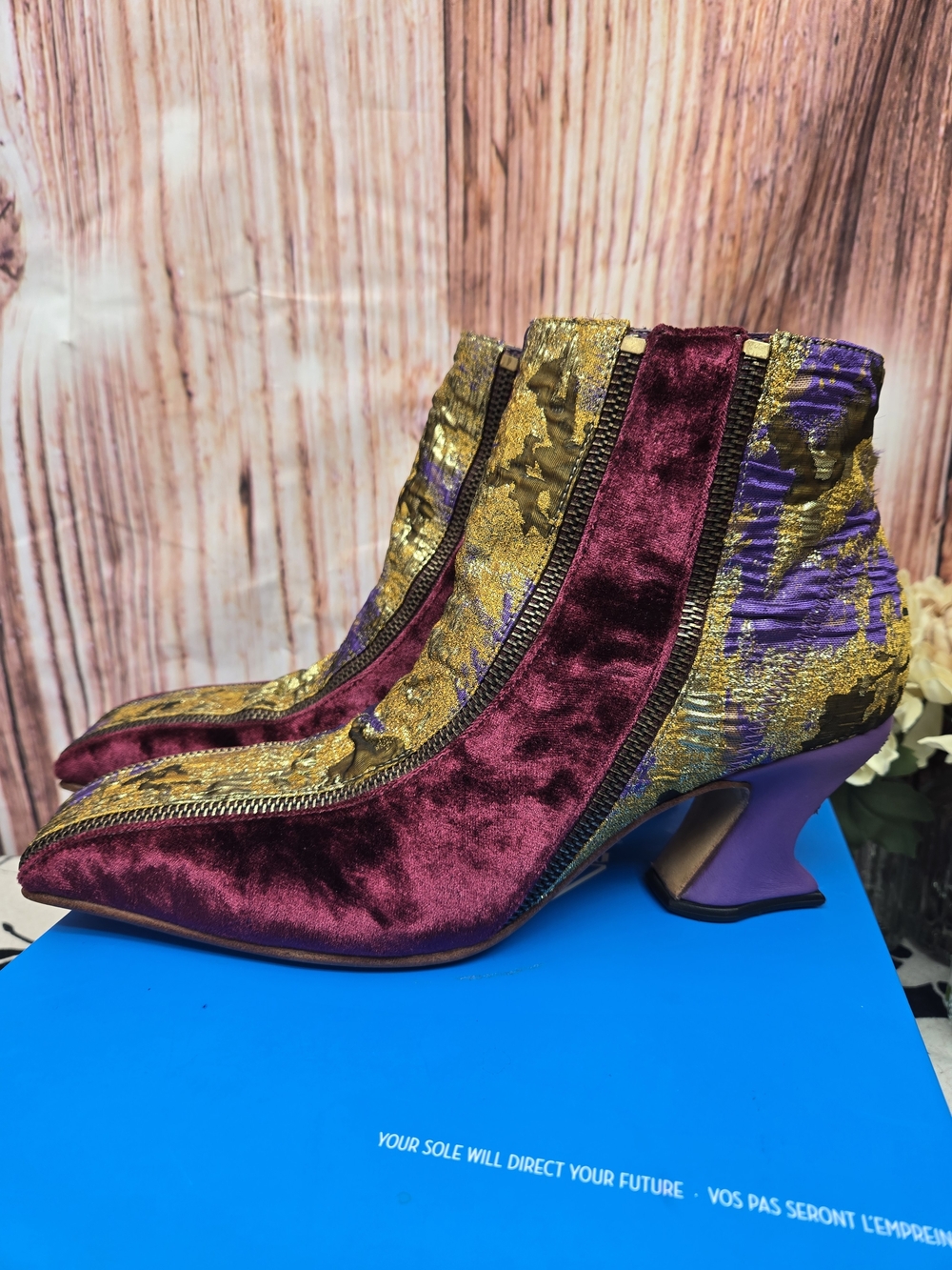 John Fluevog "Highness" Zippered Ankle Boots